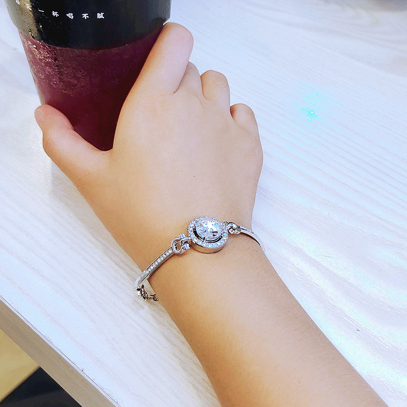 Wholesale couple  zircon  crystal bracelet