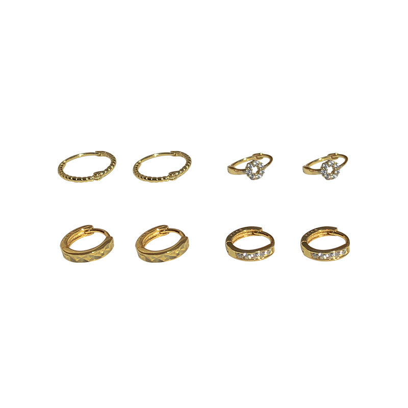 Wholesale all-match round earrings