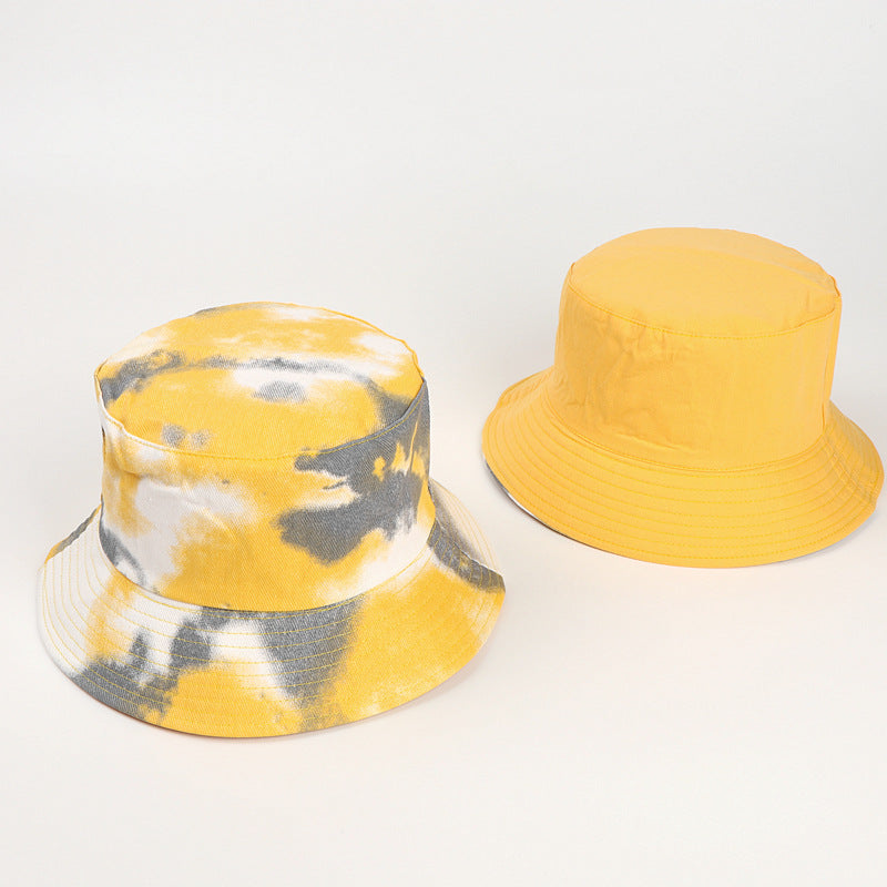 Wholesale  tie-dyed color double-sided fisherman hat