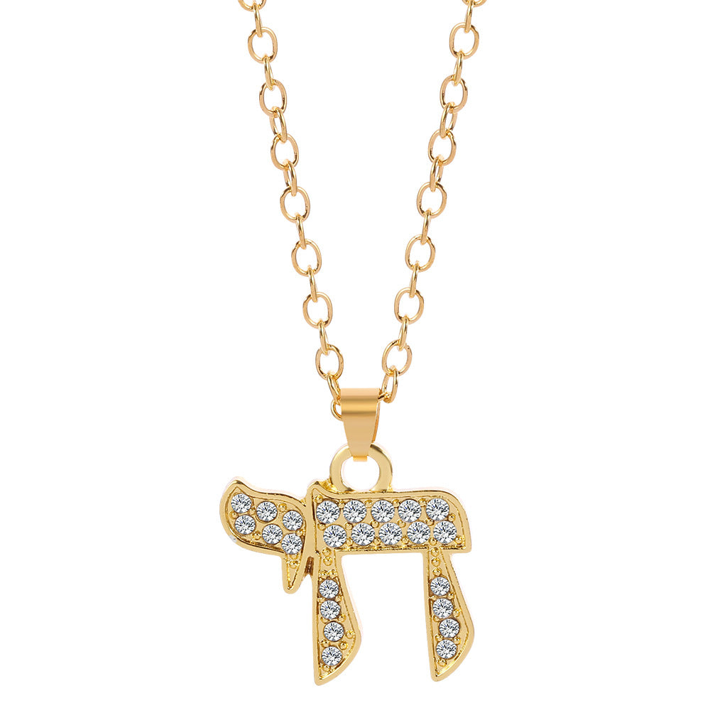 Wholesale π  necklace Mathematical 3.14 π Knowledge Diamond necklace