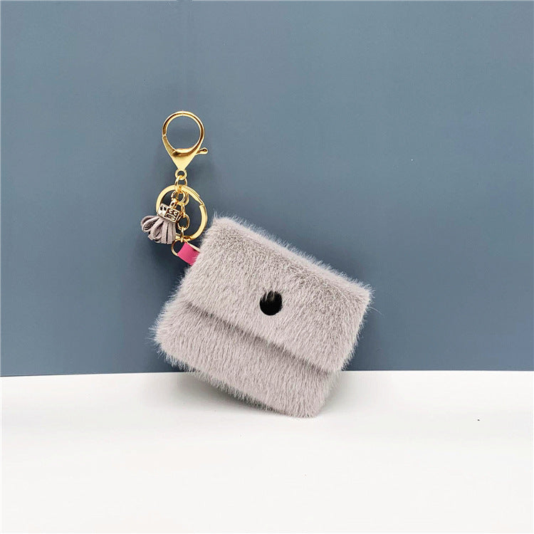 Wholesale Candy Color Mini Plush Coin Purse Keychain ACC-KC-KaiYue001