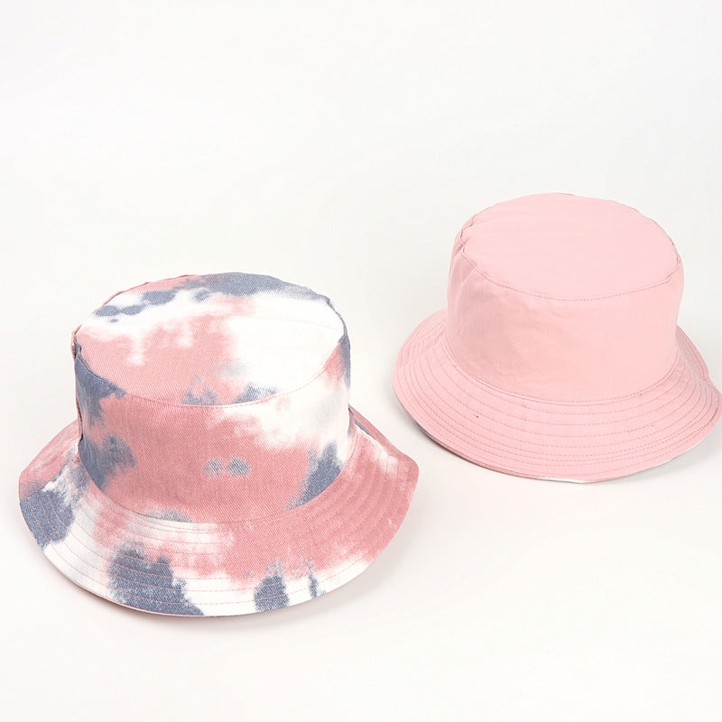 Wholesale  tie-dyed color double-sided fisherman hat