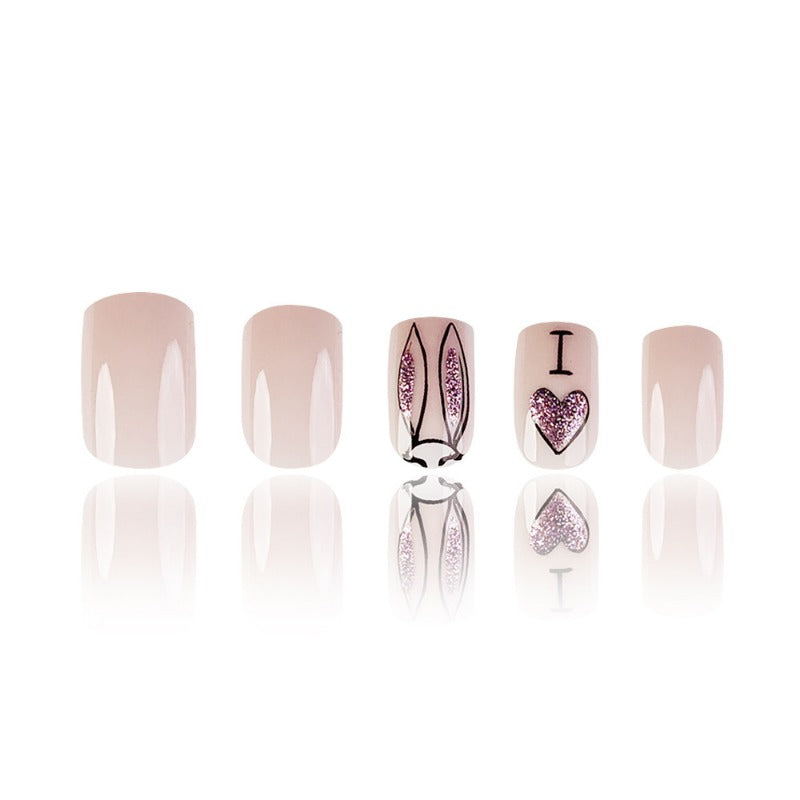 Wholesale 24 Pieces/box Easter Nails Kits Nail Stickers ACC-NS-QXJ005