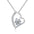 Wholesale S925 silver heart-shaped necklace