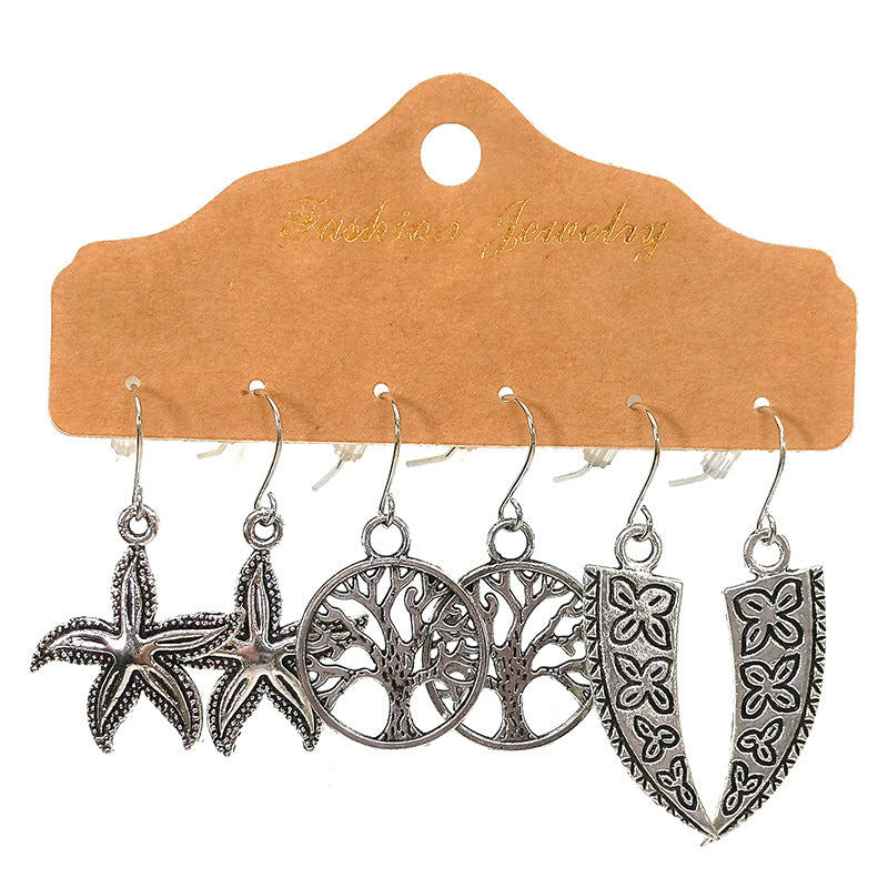 Wholesale Tassel Earrings Set,  Alloy Dripping Oil Water Drop Design,  Fashion Accessory for Party
