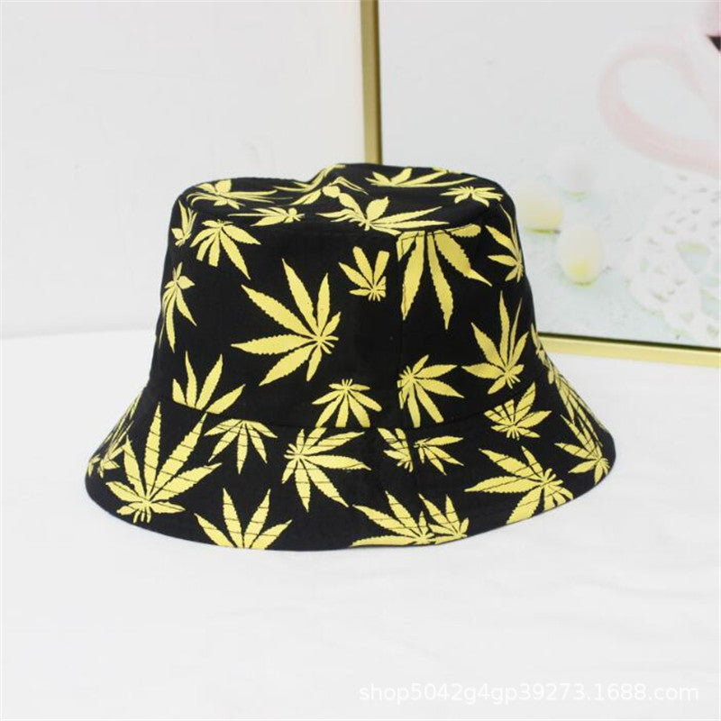 Wholesale leaf printing fisherman hat bucket hat