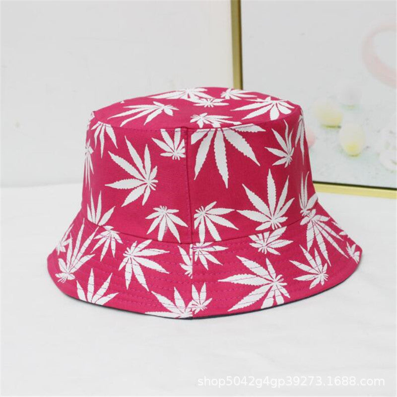 Wholesale leaf printing fisherman hat bucket hat