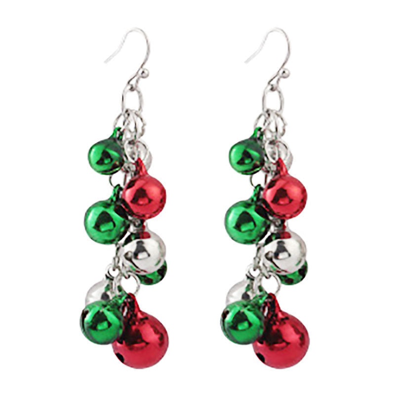 Wholesale  Christmas earrings spiral Christmas tree earrings