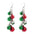 Wholesale  Christmas earrings spiral Christmas tree earrings
