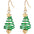 Wholesale  Christmas earrings spiral Christmas tree earrings
