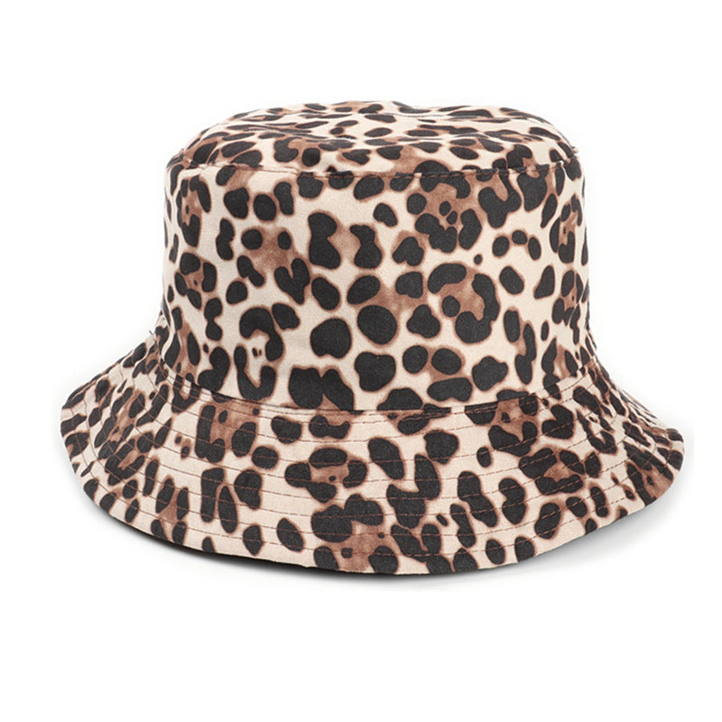 Wholesale Leopard Print Double Sided Bucket Hat ACC-HT-LueLan004