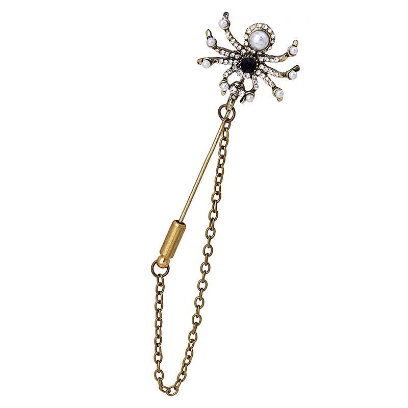 Wholesale  Exaggerated  Diamond Metal Chain Brooch