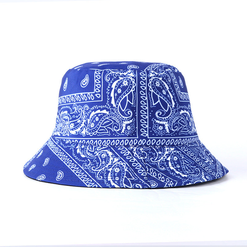 Wholesale  cashew nut full printing double-sided fisherman hat