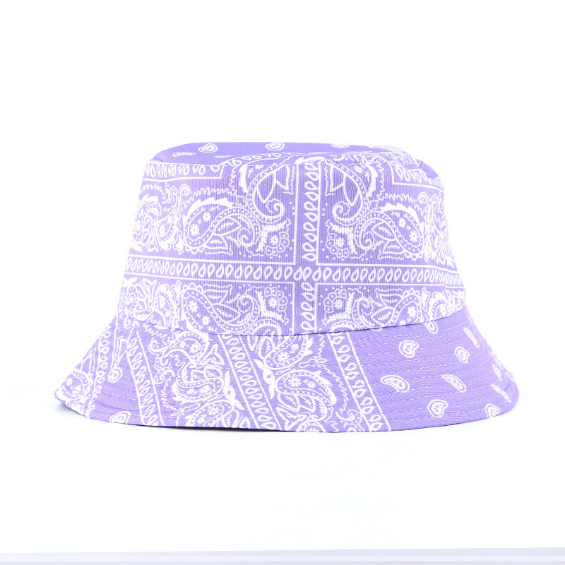Wholesale  cashew nut full printing double-sided fisherman hat