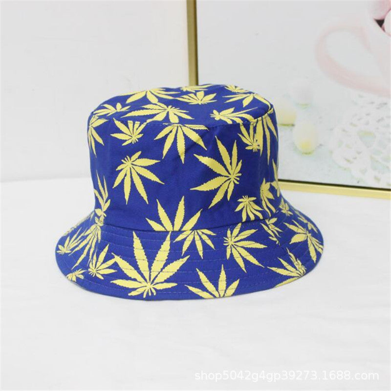 Wholesale leaf printing fisherman hat bucket hat
