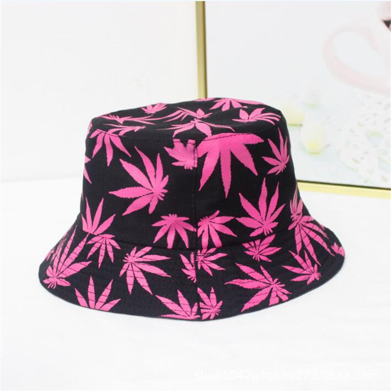 Wholesale leaf printing fisherman hat bucket hat
