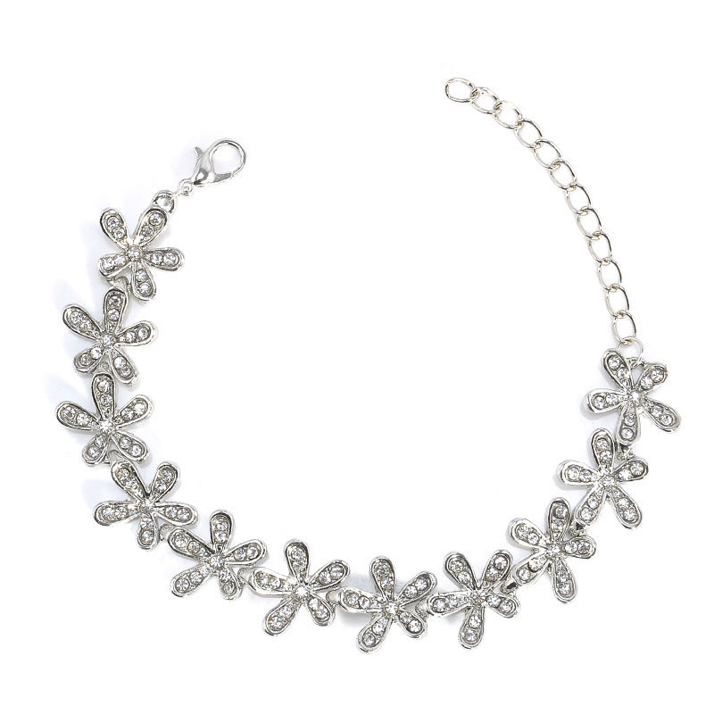 Wholesale Crystal Full Diamond Snowflake Bracelet ACC-BT-zhiyu013