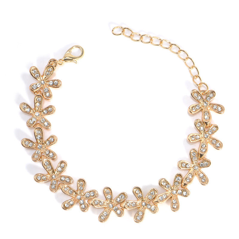 Wholesale Crystal Full Diamond Snowflake Bracelet ACC-BT-zhiyu013