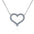 Wholesale S925 sterling silver plated pt950 gold heart necklace
