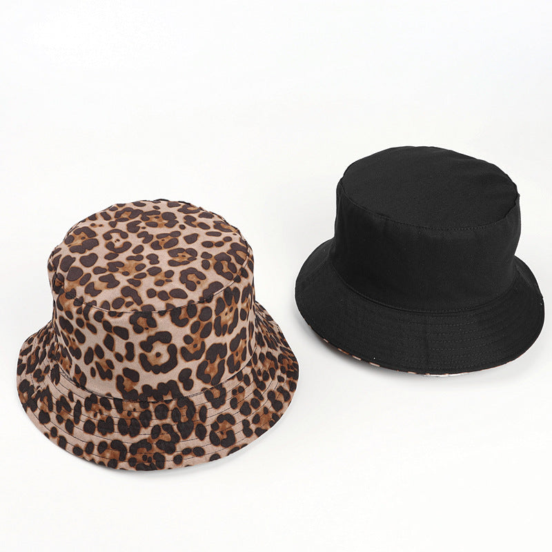 Wholesale Leopard Print Double Sided Bucket Hat ACC-HT-LueLan004