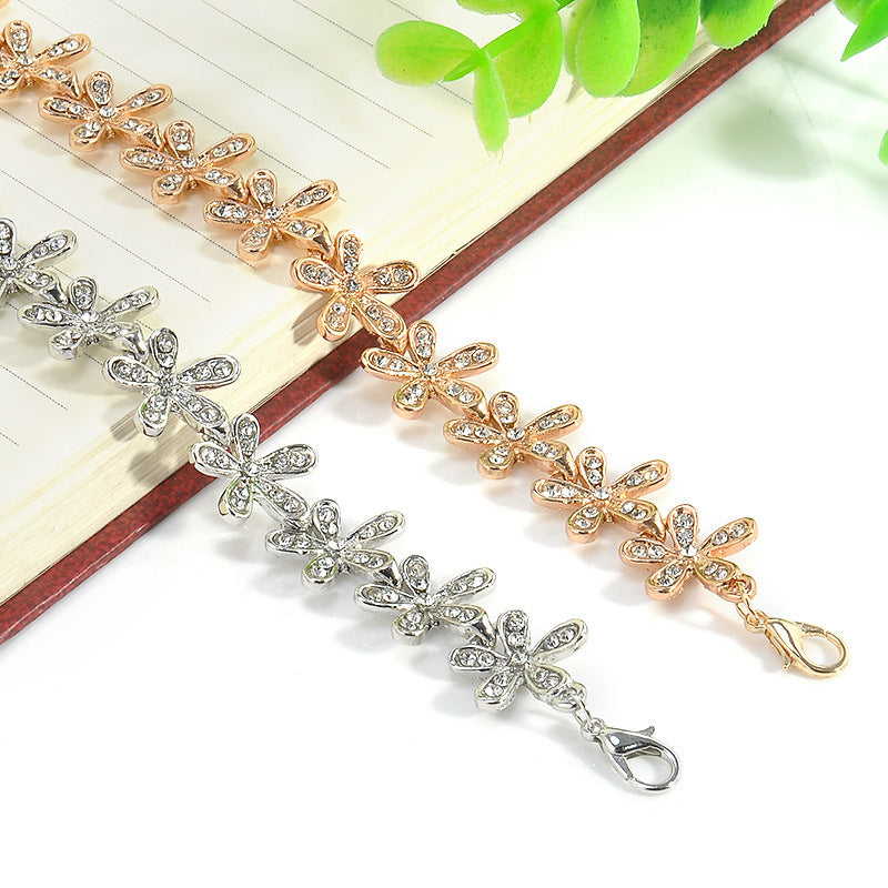 Wholesale Crystal Full Diamond Snowflake Bracelet ACC-BT-zhiyu013