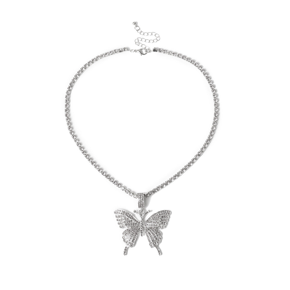 Wholesale Alloy Diamond Butterfly Necklace ACC-NE-KeRen001