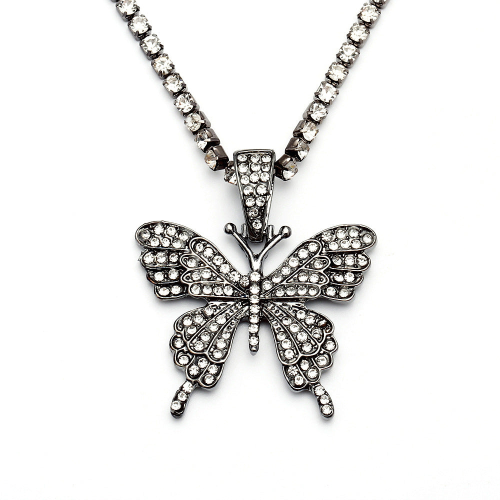 Wholesale Alloy Diamond Butterfly Necklace ACC-NE-KeRen001