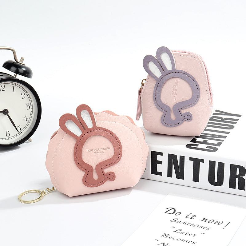 Wholesale Bunny Mini Coin Purse Keychain Keychain Wallet ACC-KC-HuoFan005