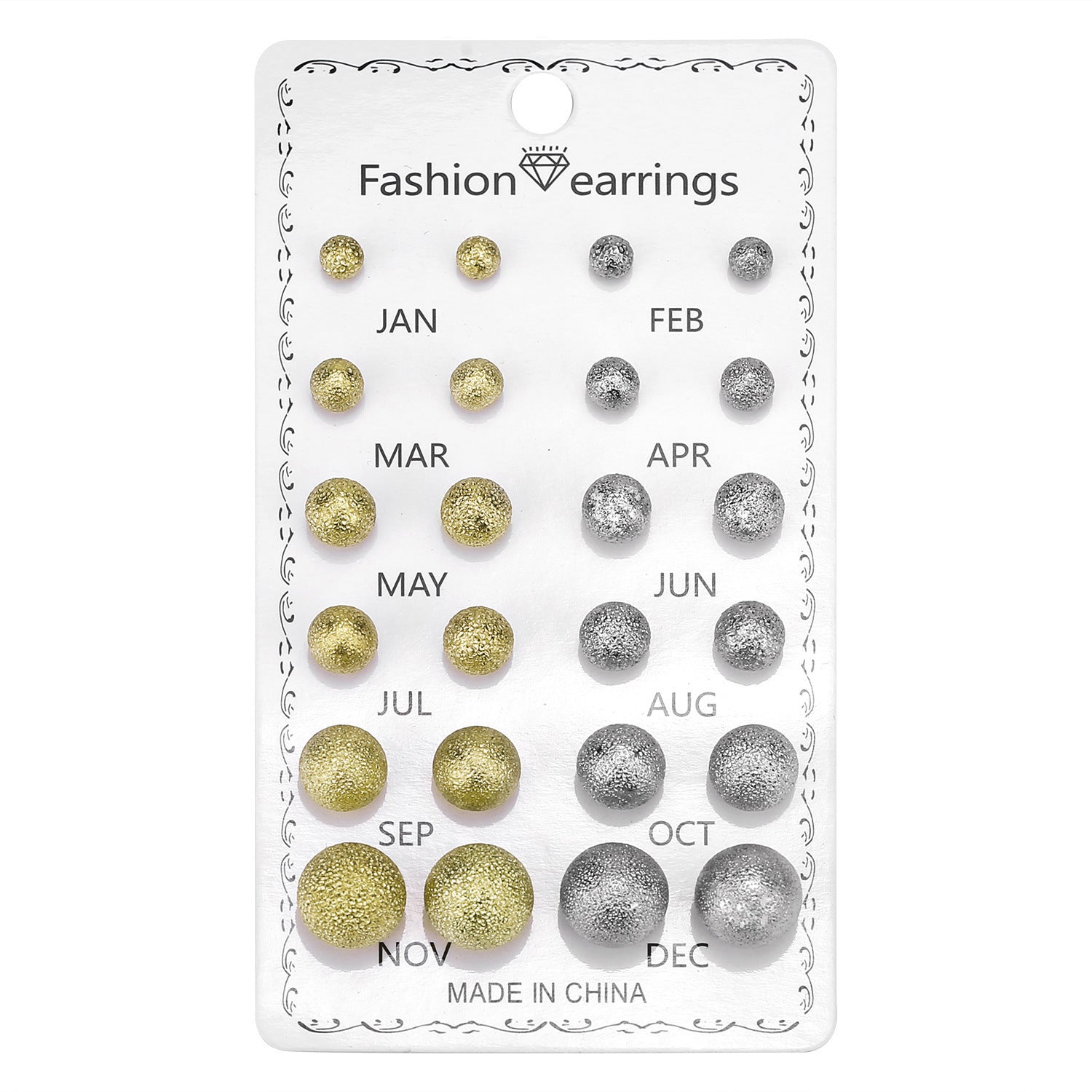 Wholesale 12pcs/set Mixed Color Round Rhinestone Crystal Flowers Earrings Set