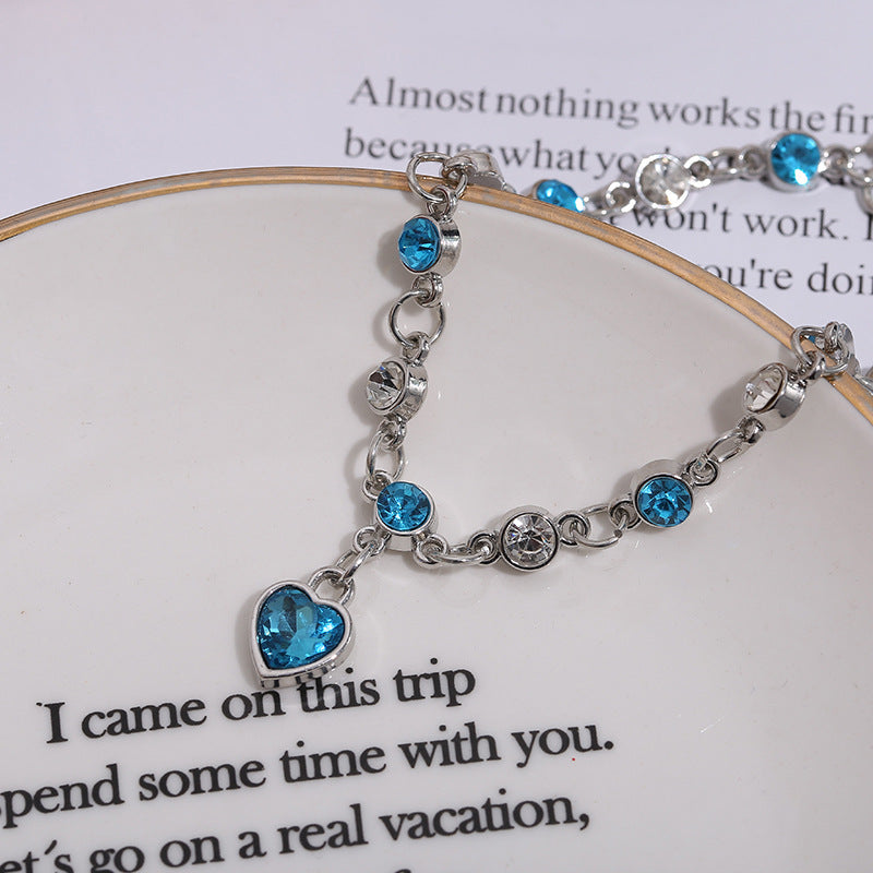 Wholesale Ocean Heart Crystal Heart Diamond Bracelet ACC-BT-Ceya005