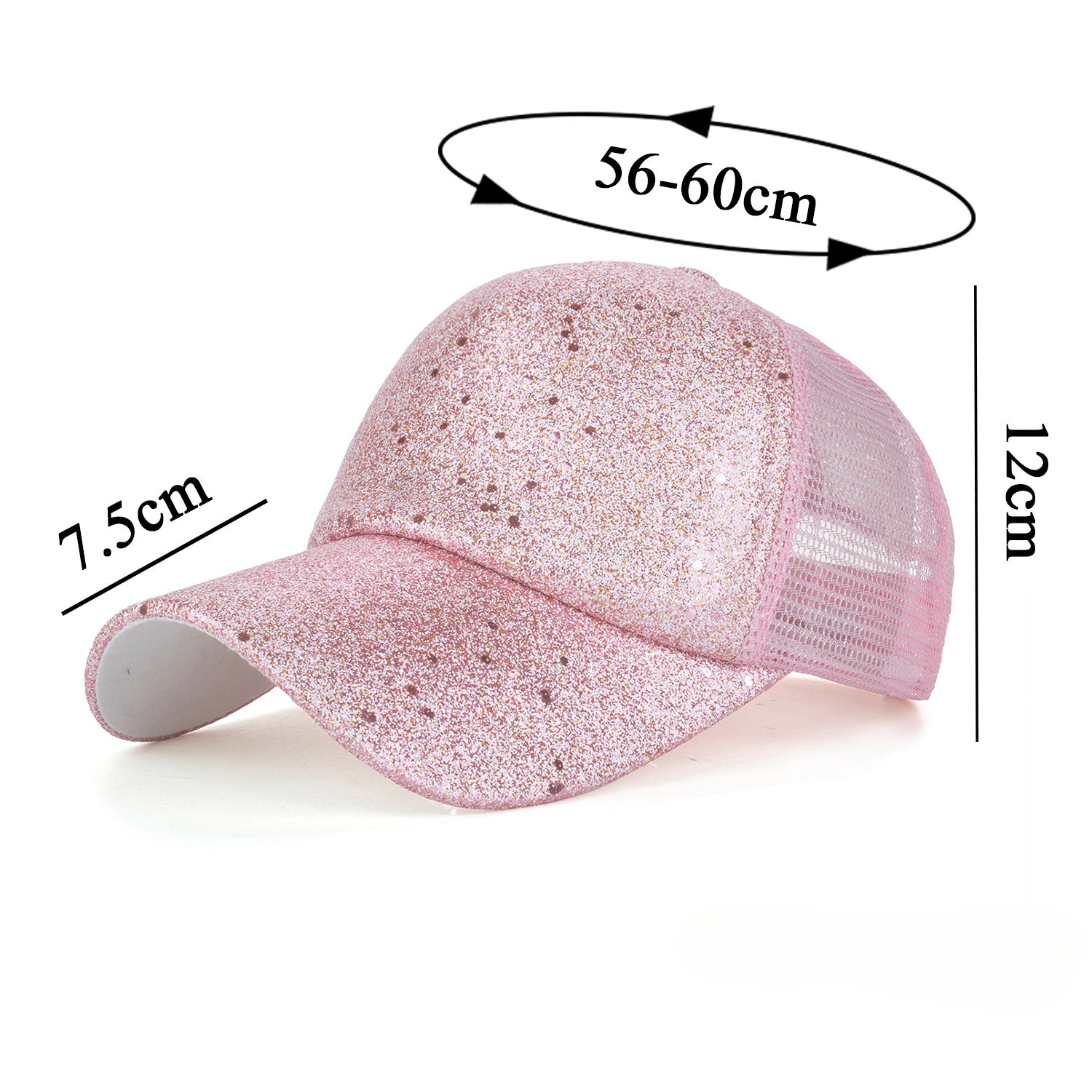 Wholesale New Shiny Pink Baseball Cap Hat ACC-HT-ZhongMei005