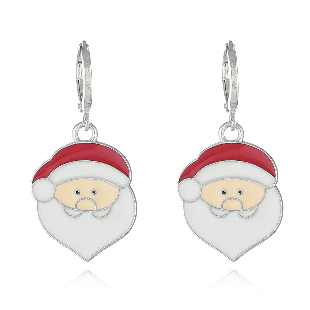 Wholesale Cartoon  Christmas Tree Earrings