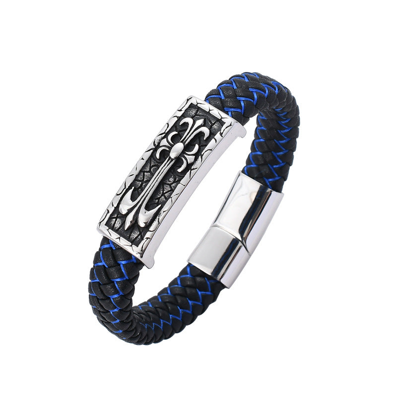 Wholesale leather woven retro bracelet