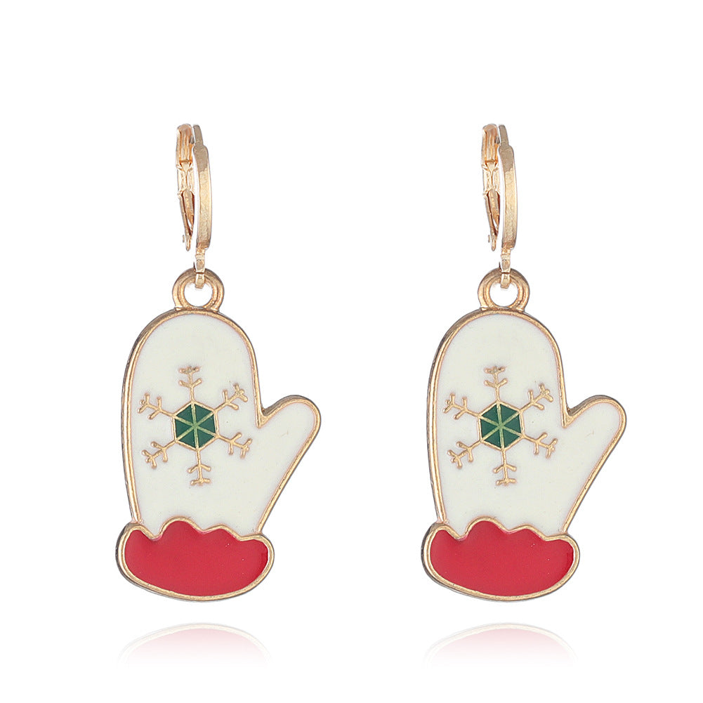 Wholesale Cartoon  Christmas Tree Earrings