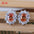 Wholesale Copper Zirconia Inlaid Earrings