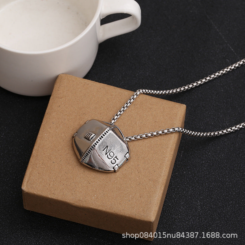 Wholesale Vintage Titanium Steel Hip Hop Necklace Sweater Chain Long Necklace ACC-NE-BYJY007