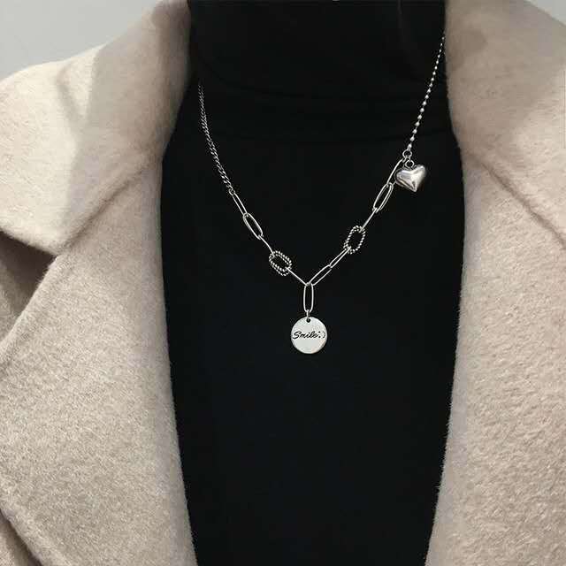 Wholesale 925 Sterling Silver Thai Silver Necklace Vintage Sweater Chain Clavicle Chain Choker Necklace Vintage ACC-NE-Wanshen003