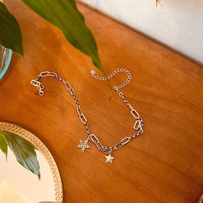 Wholesale 925 Sterling Silver Thai Silver Necklace Vintage Sweater Chain Clavicle Chain Choker Necklace Vintage ACC-NE-Wanshen003