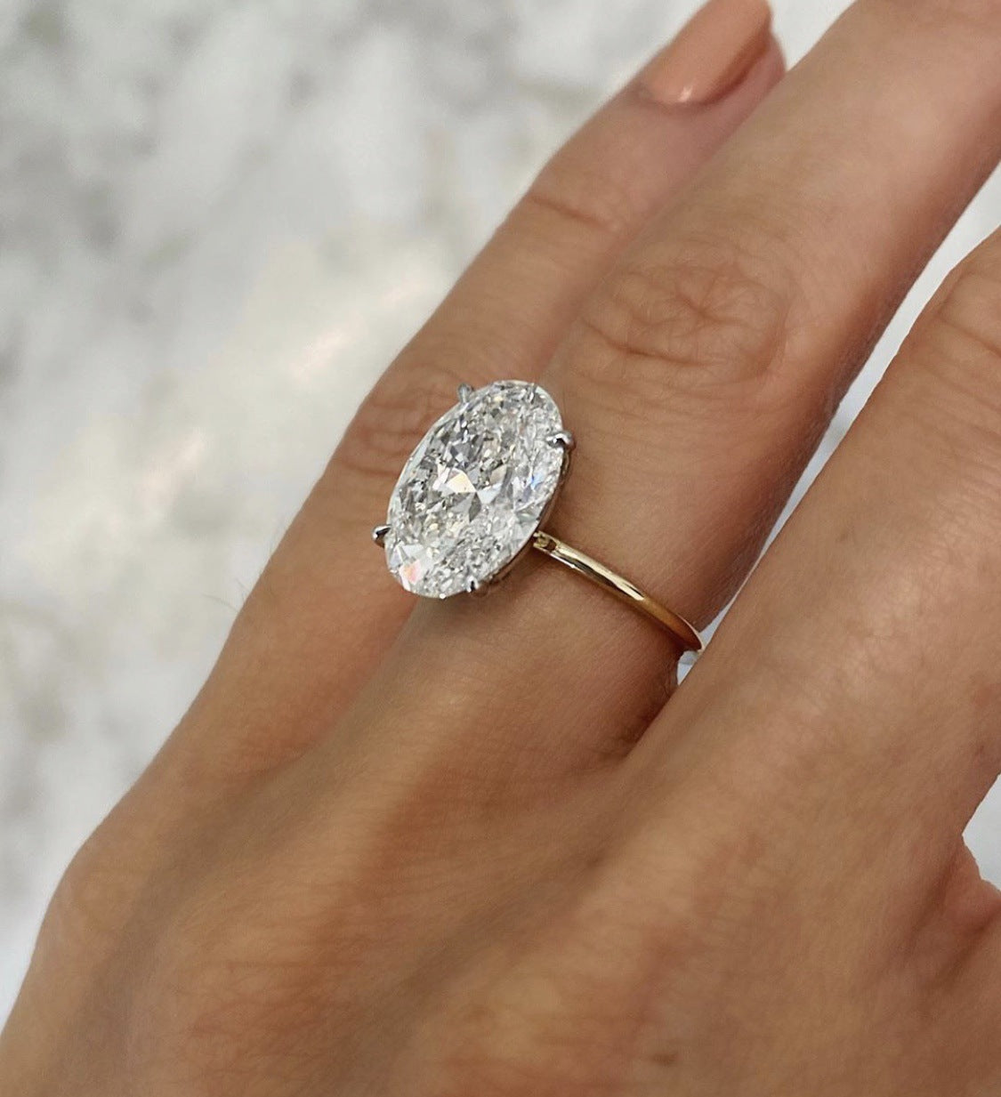 Wholesale Sanjie 2024 New European and American Simple Ins Style Inlaid Zircon Ring Handmade Super Shiny Diamond Ring