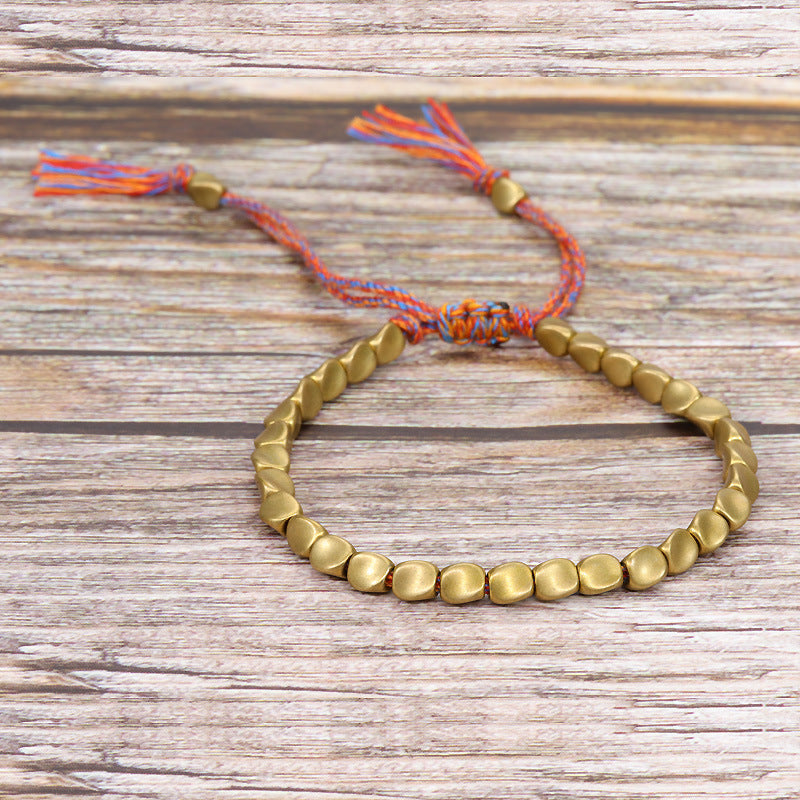 Wholesale Vintage Floral Print Charm Bracelet