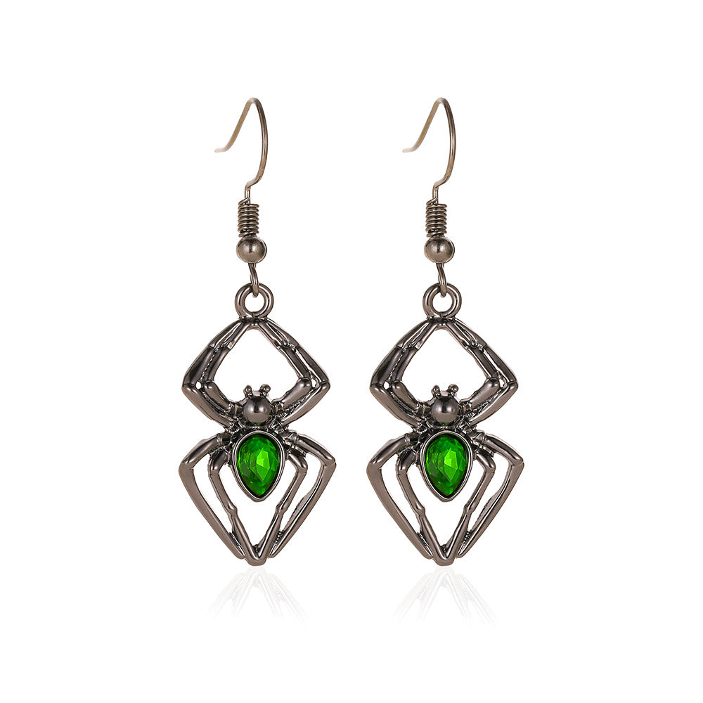 Wholesale   Design Jewelry Set - Retro Green Alloy Necklace Earrings Ring Party Jewelry Accessory
