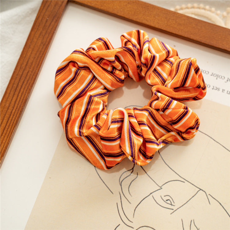 Wholesale 12pcs Halloween Series Flannel Large Intestine Hair Bands Hair Scrunchies ACC-HS-SanTai017