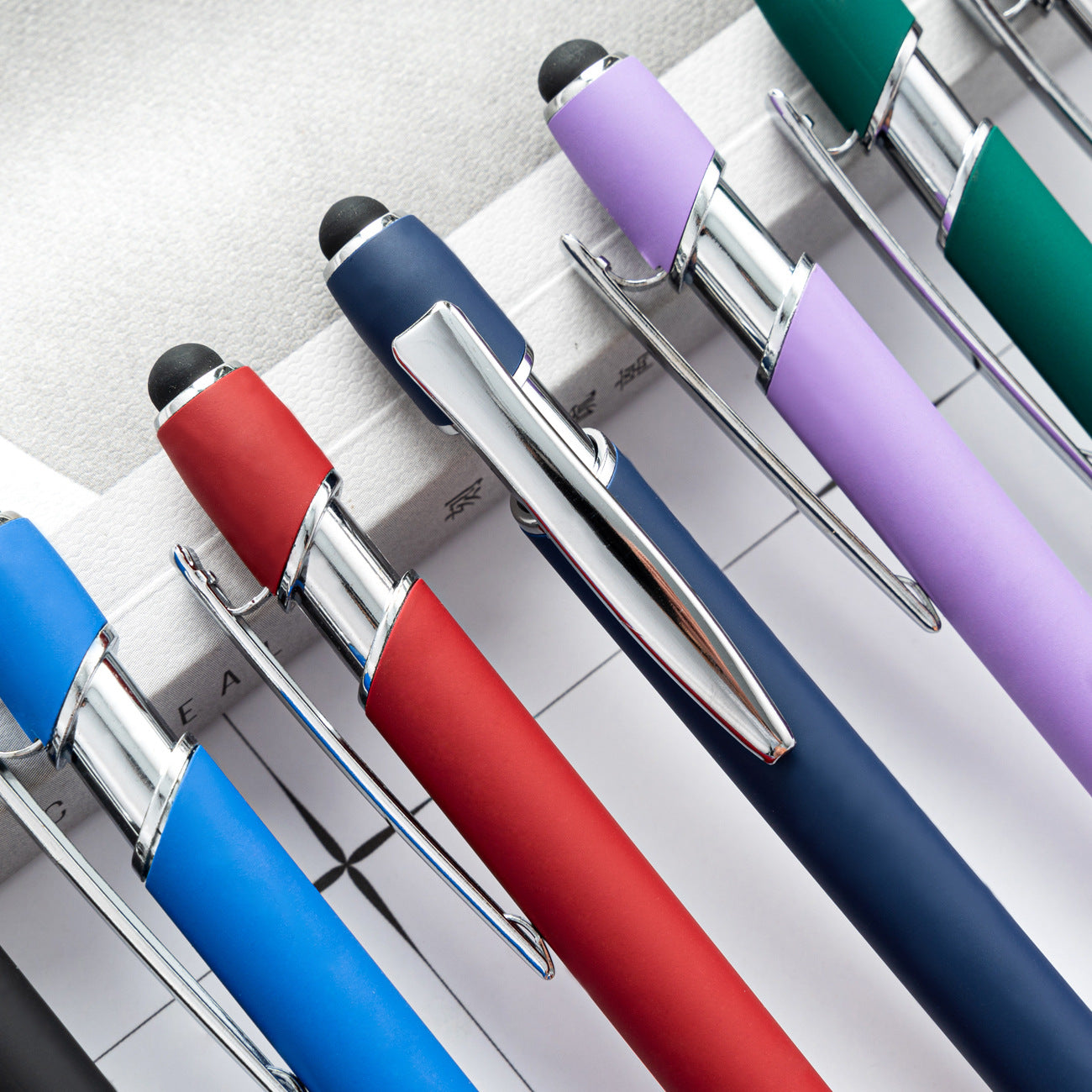 Wholesale Metal Click Pen Aluminum Pen Maggi Pen Capacitive Touch Ballpoint Pens ACC-PN-HuaH050