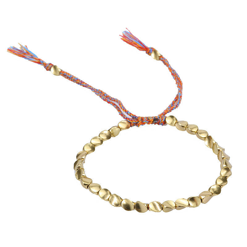 Wholesale Vintage Floral Print Charm Bracelet