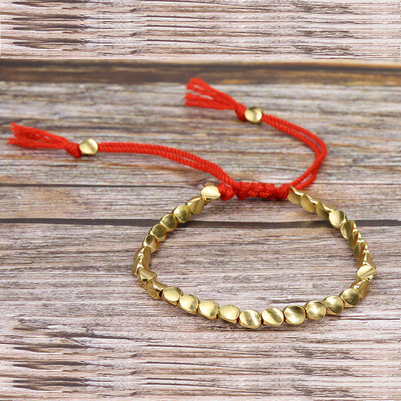 Wholesale Vintage Floral Print Charm Bracelet