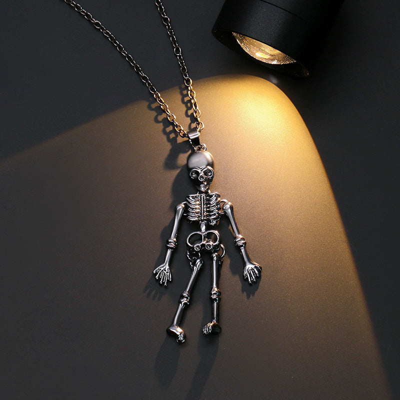 Wholesale  Necklace Ghost Skull Bat Pumpkin Pendant,  Dark Style,  Alloy Electroplating,  Jewelry Accessory