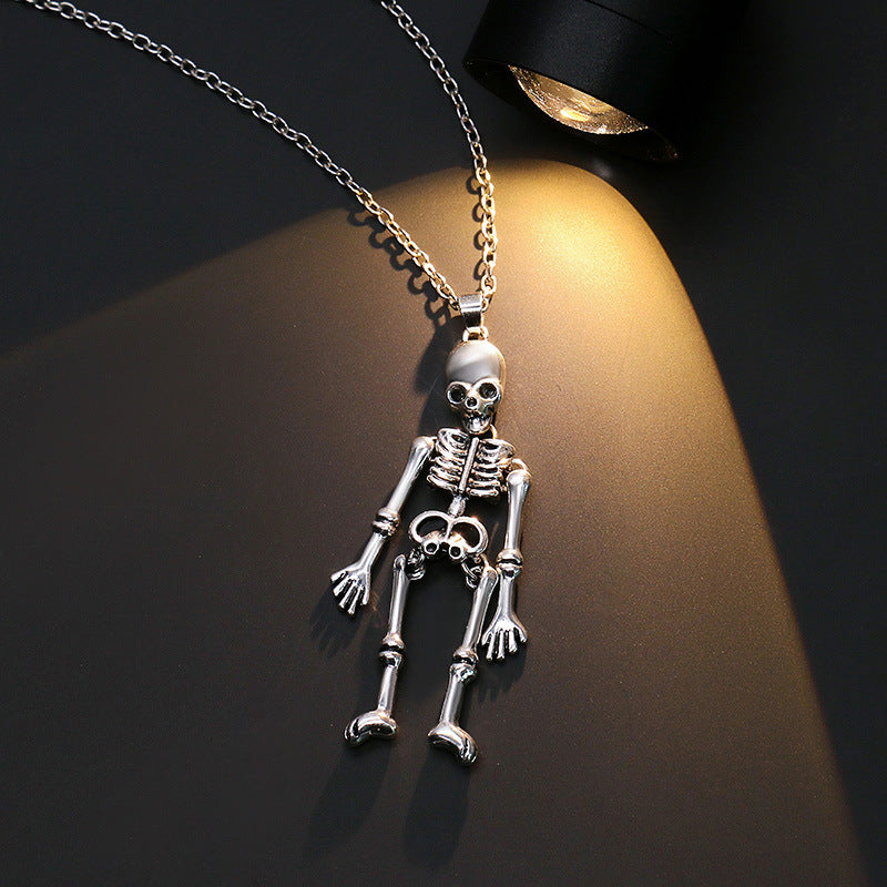 Wholesale  Necklace Ghost Skull Bat Pumpkin Pendant,  Dark Style,  Alloy Electroplating,  Jewelry Accessory