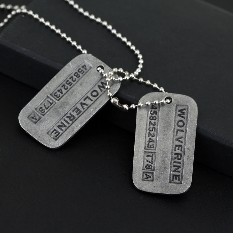 Wholesale double standard pendant movie surrounding necklace