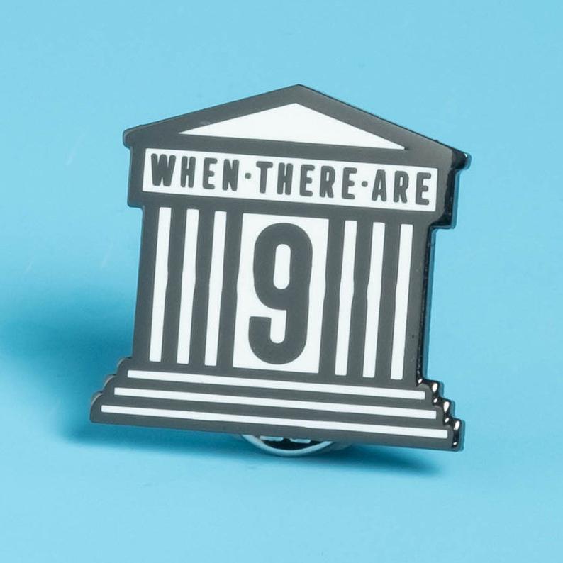Wholesale Ruth Bader Ginsburg Enamel Brooch Pin,  Fashion Accessory for Everyday Wear,  Gift for Supporters