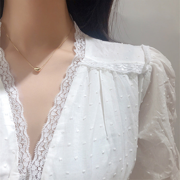 Wholesale Titanium Steel Necklace Clavicle Chain ACC-NE-Yuxi008